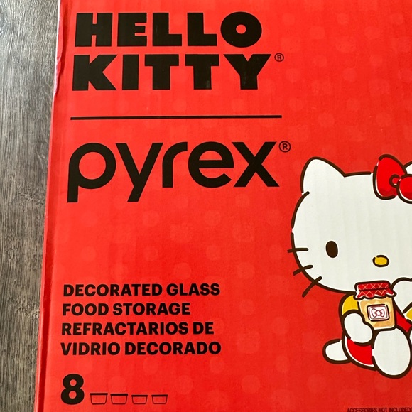PYREX Hello Kitty Decorated glass food storage - Picture 3 of 6
